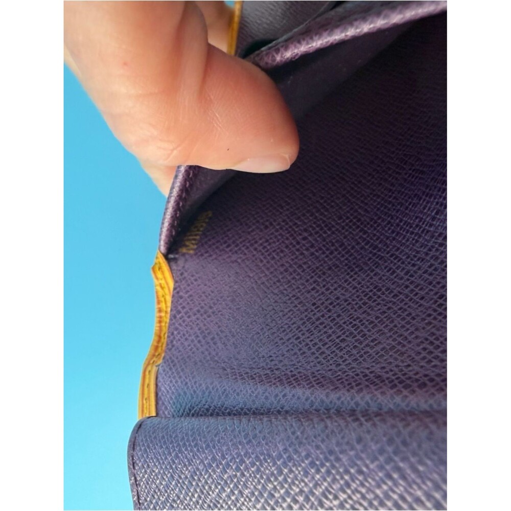 Louis Vuitton Epi Snap Wallet Yellow Purple Bifold - Picture 10 of 10